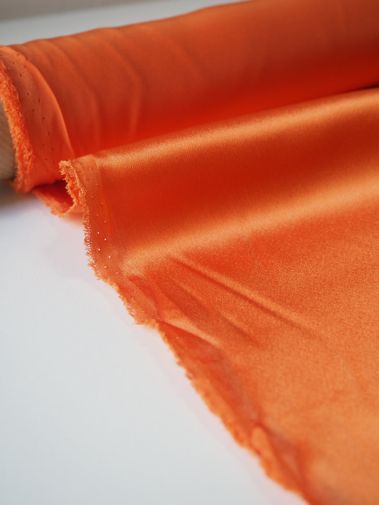 Orange Silk Charmeuse