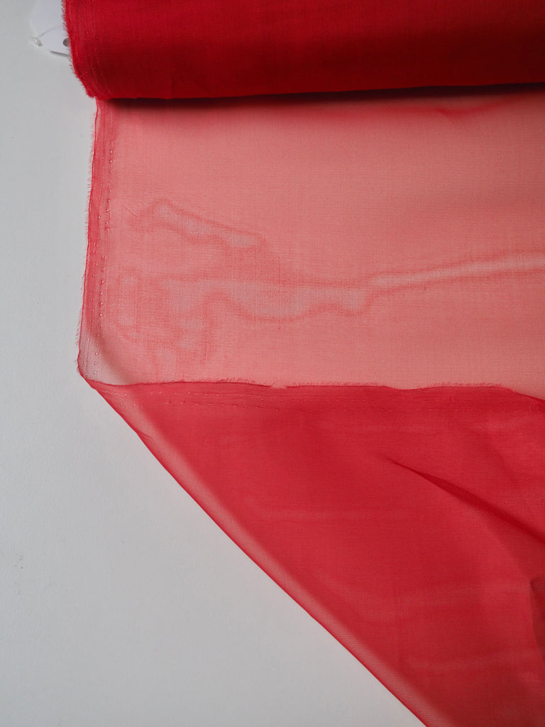 Red Silk Organza