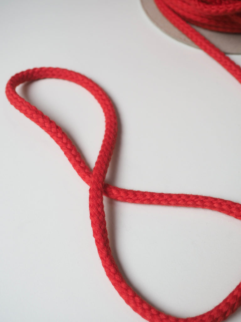 Red Braided Cord 8mm