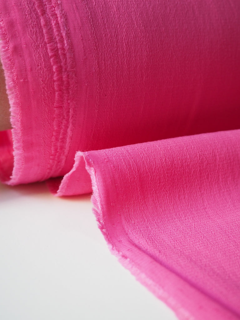 Hot Pink Viscose Crepe Marocaine