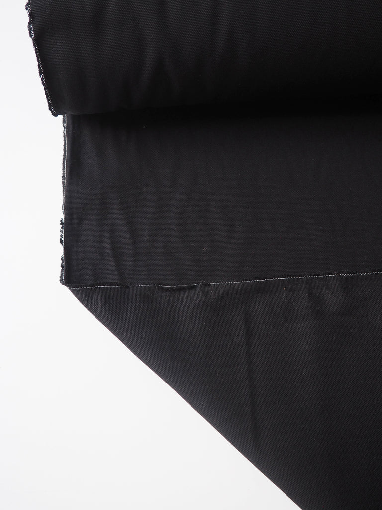 Black Cotton Canvas