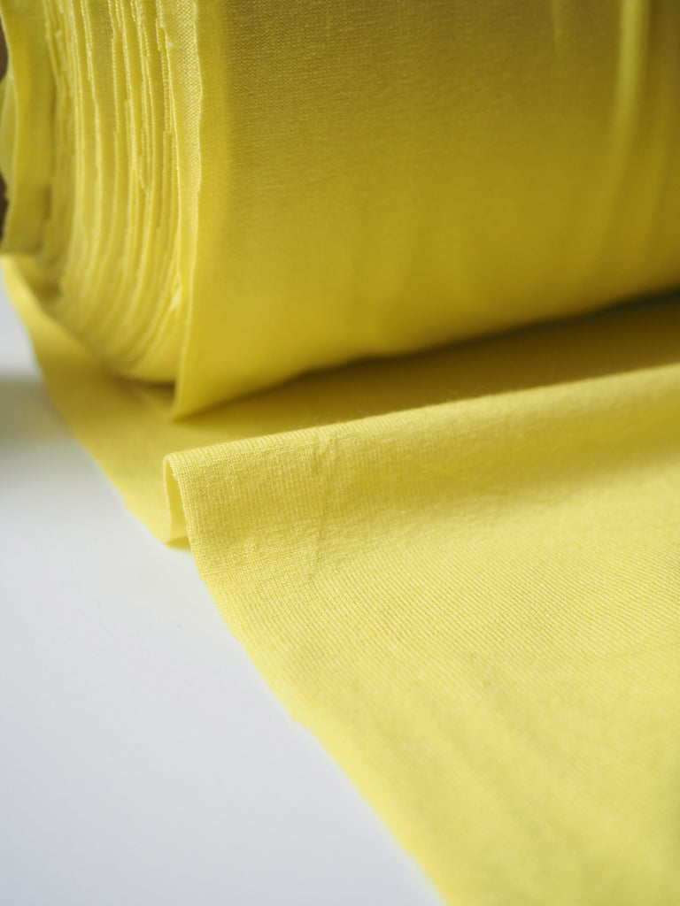 Neon Yellow Cotton T-shirt Jersey