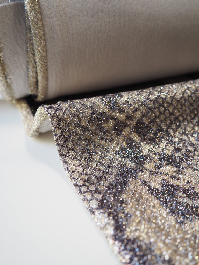 Lurex Snakeskin Jacquard