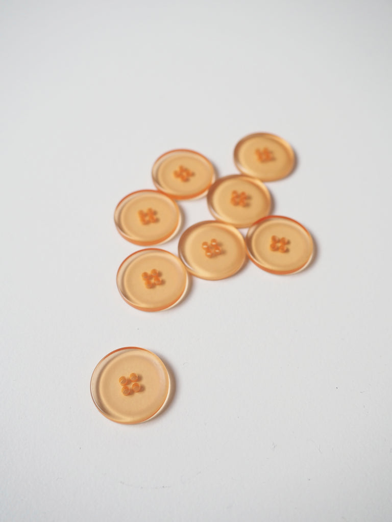 Orange Translucent Button 17mm