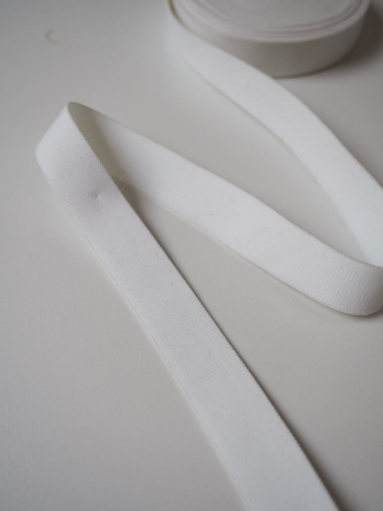 White Soft Elastic 20mm