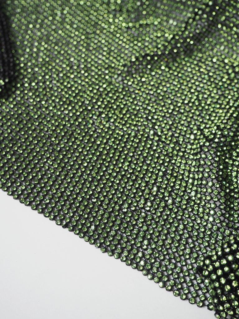 Lime Green Crystal Black Chainmail