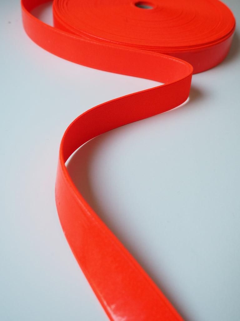 Neon Orange Non-Slip Elastic 30mm