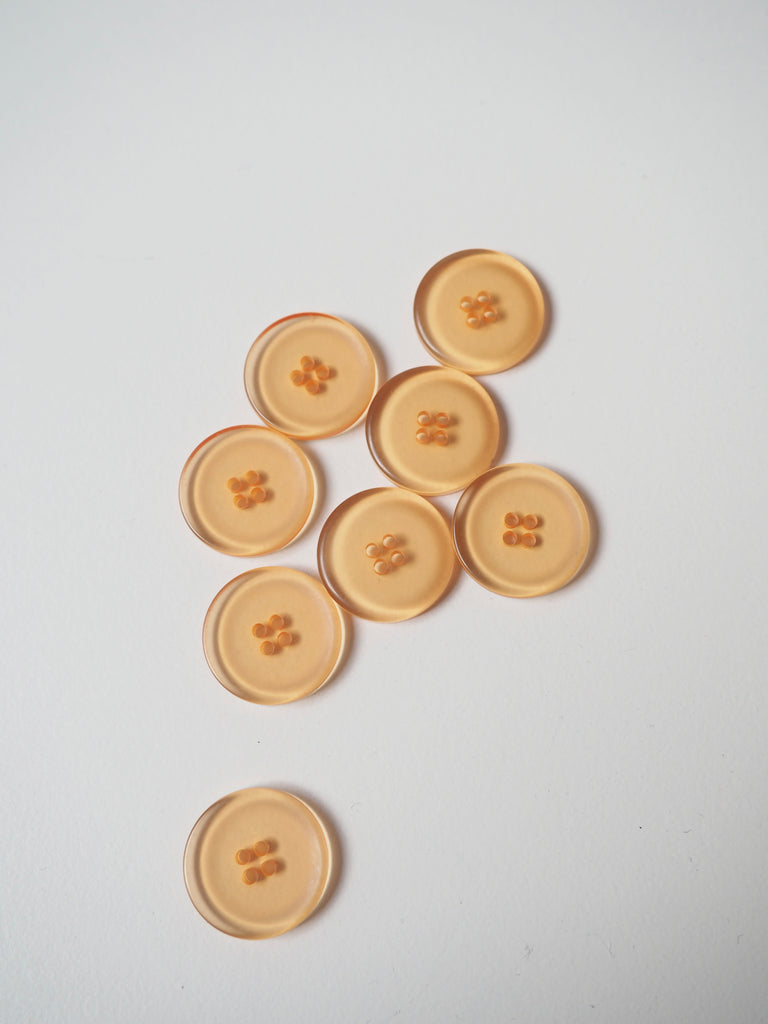 Orange Translucent Button 17mm