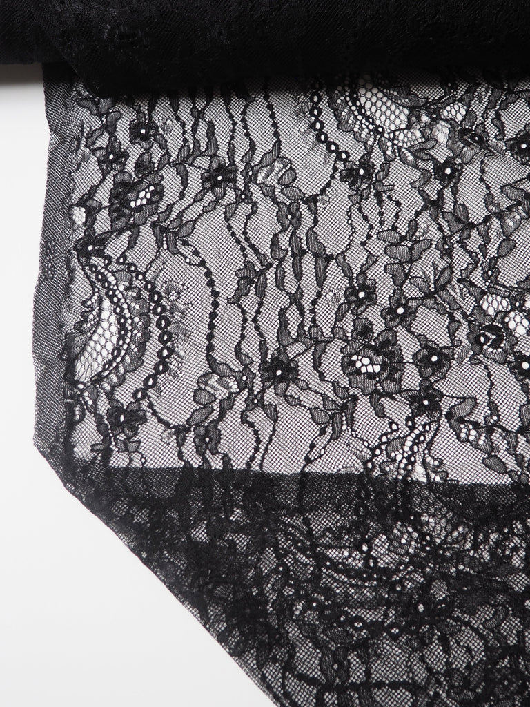 Black Swirl Chantilly Lace