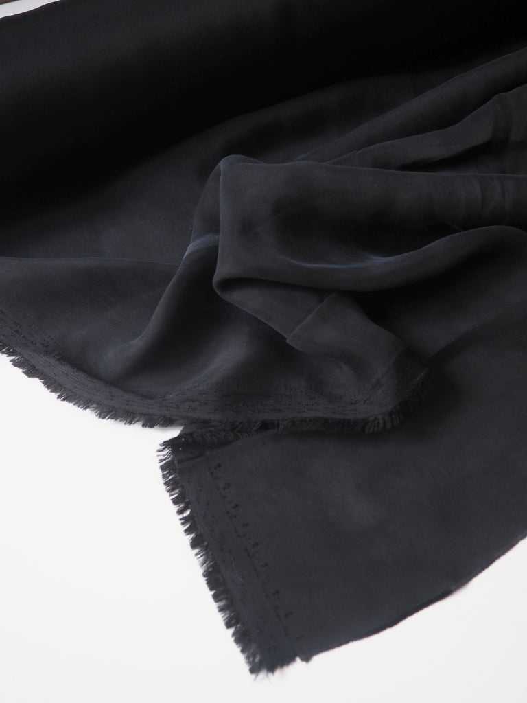 Black Sand-washed Viscose