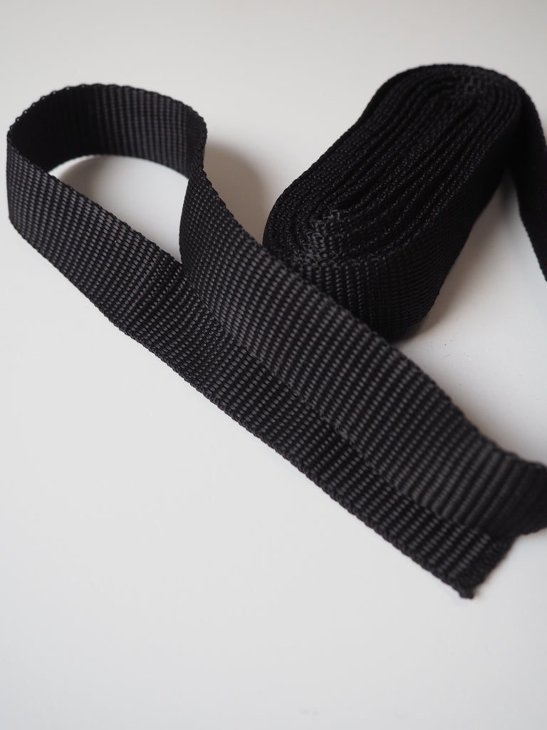 Black Nylon Webbing 25mm