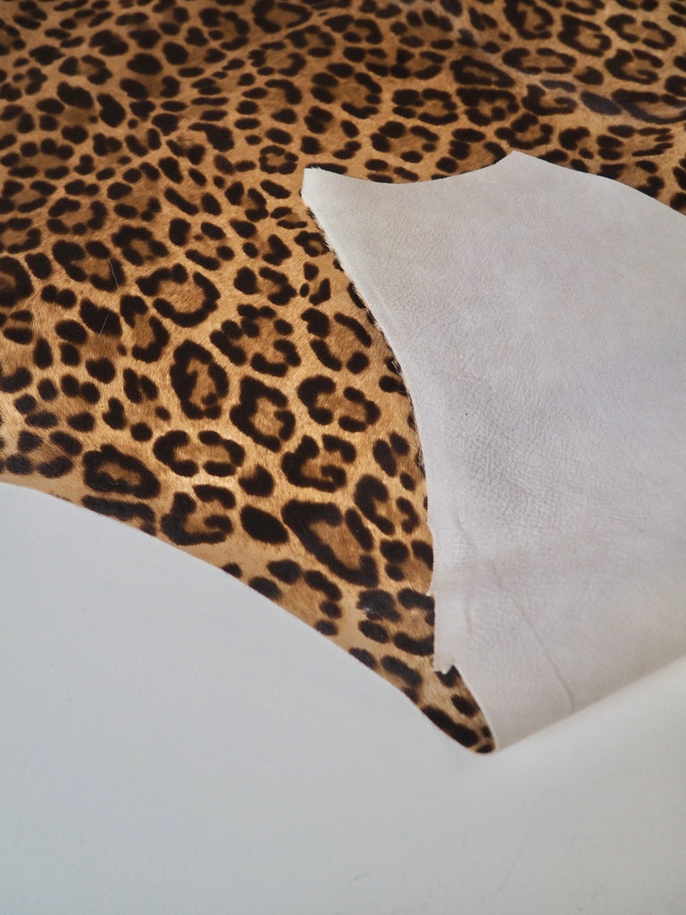 Light Leopard Print Pony Calfskin