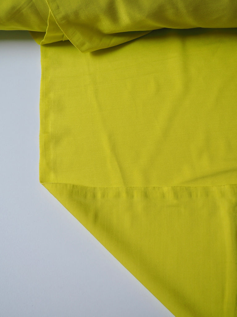 Lime Satin Viscose Jersey