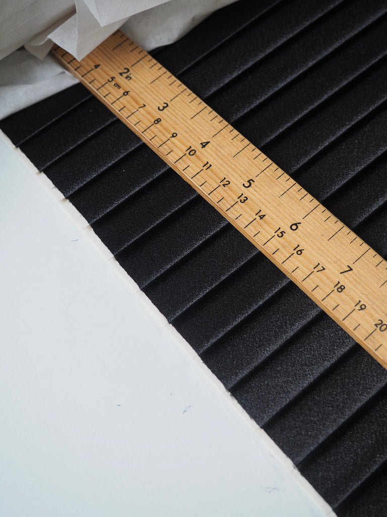 Black Pre-Pleated Crepe-Backed Satin
