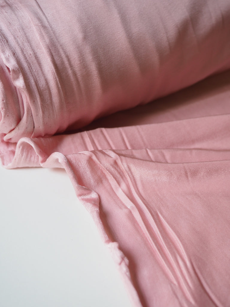 Ballet Pink Satin Viscose Jersey