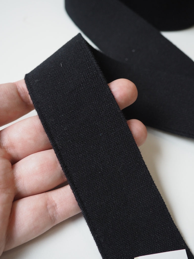 Black Thick Elastic 40mm