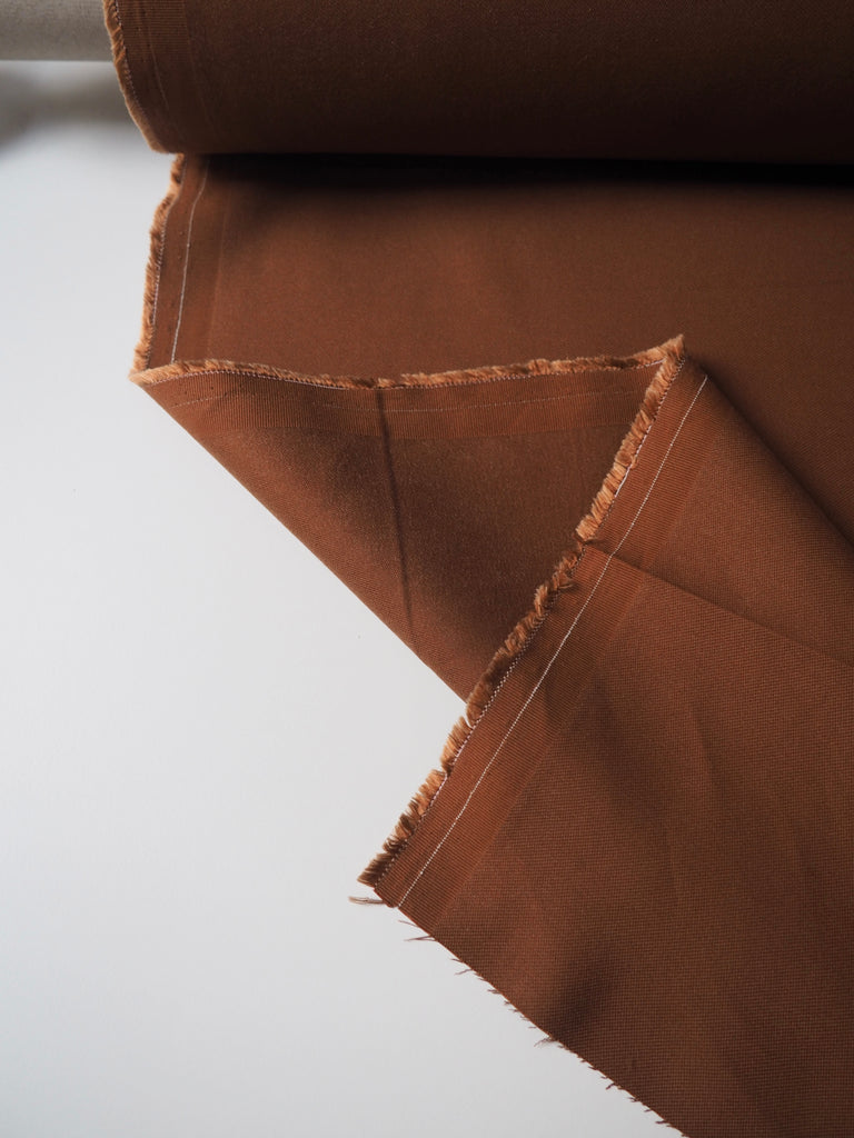 Cinnamon Stretch Cotton + Tencel Twill