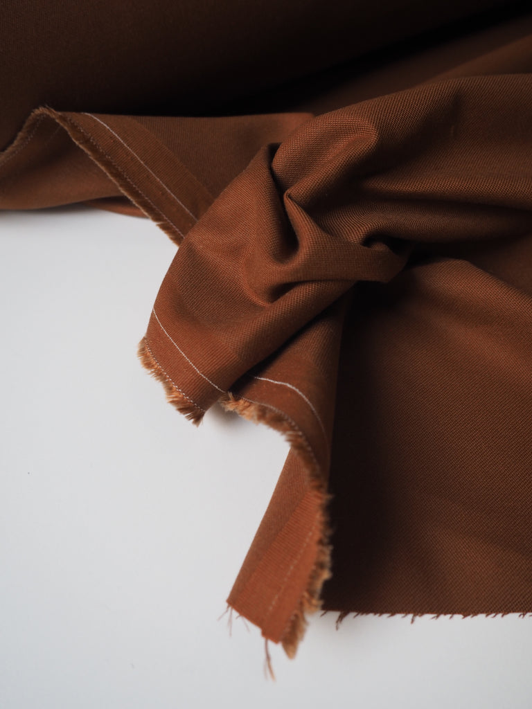 Cinnamon Stretch Cotton + Tencel Twill