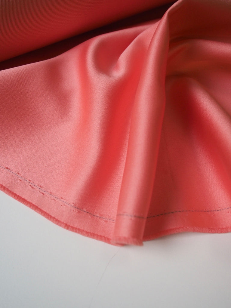 Coral Twill-Backed Heavy Satin