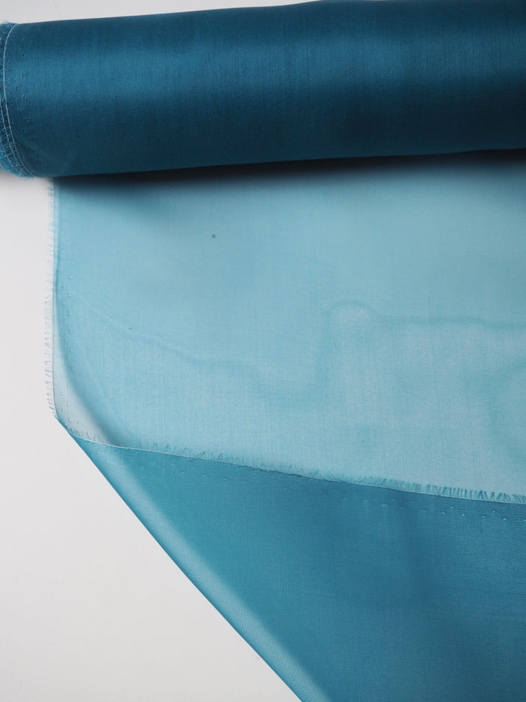 Aquamarine Silk Organza