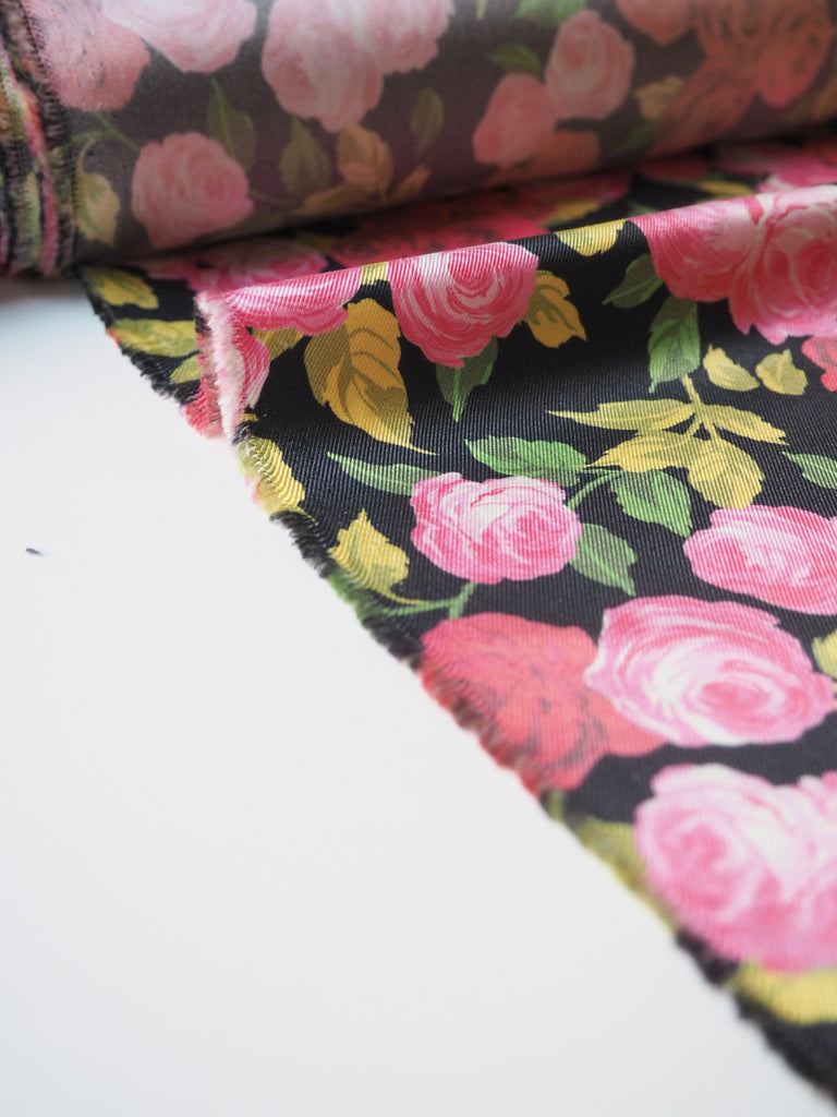 Amour Bloom Silk Twill