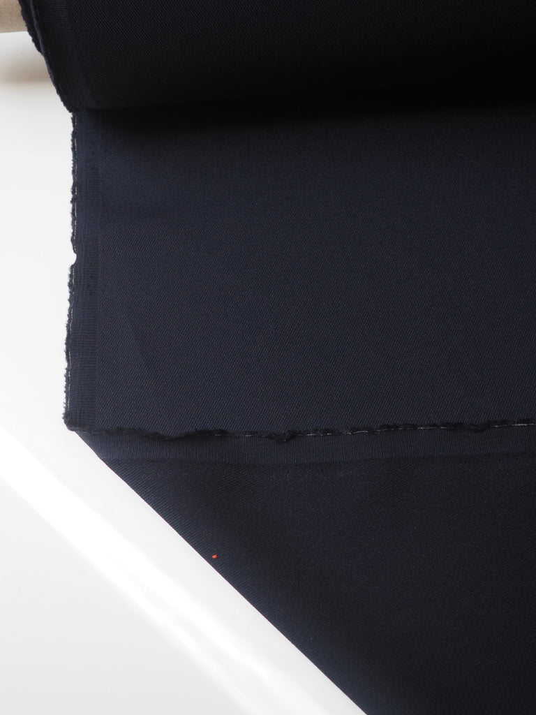 Midnight Viscose/Acetate Twill