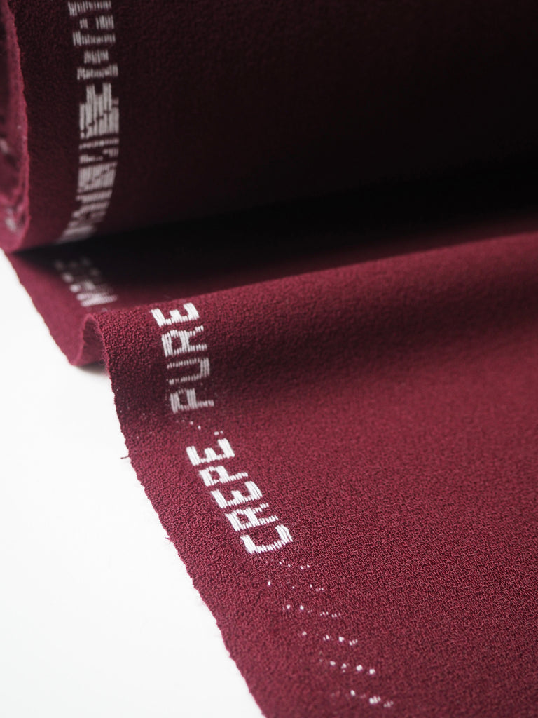 Wine Wool Crepe