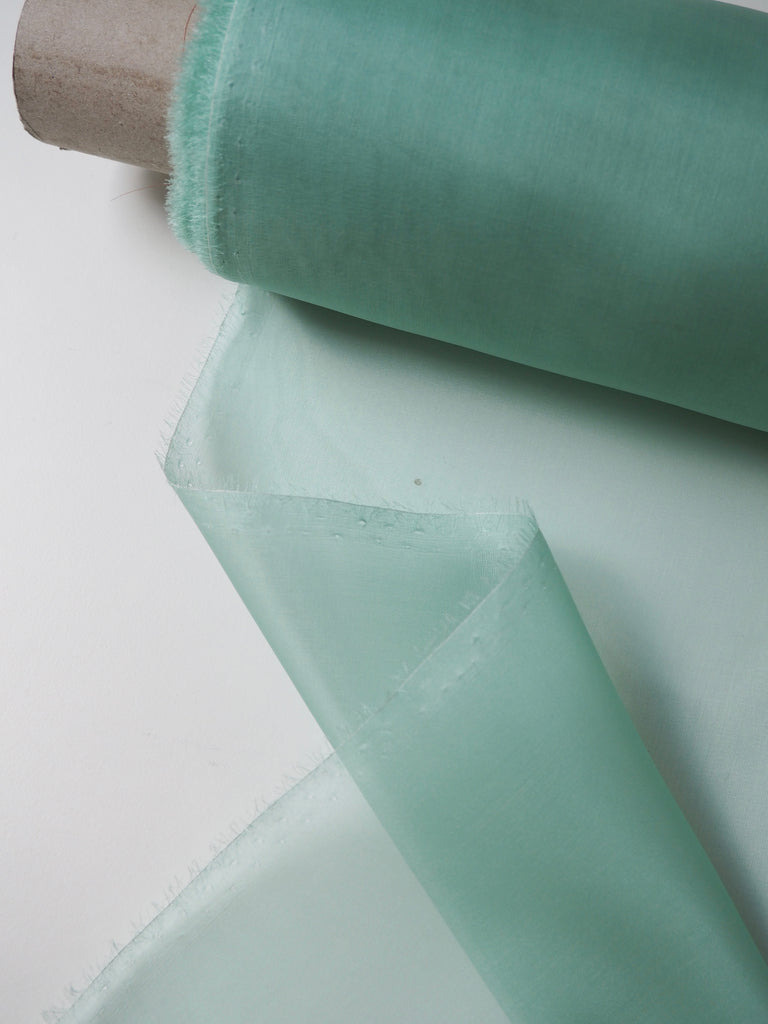 Seafoam Silk Organza