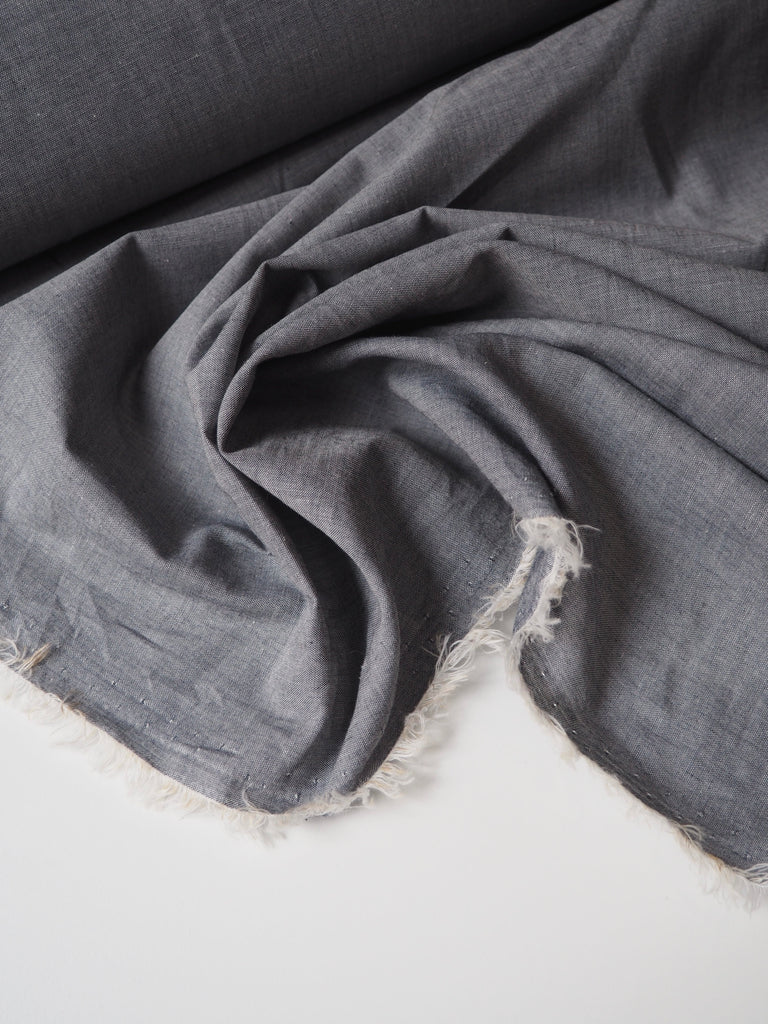 Grey Cotton Chambray