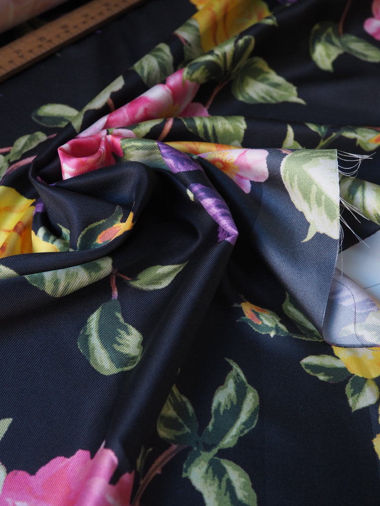 Tropic Bloom Silk Twill