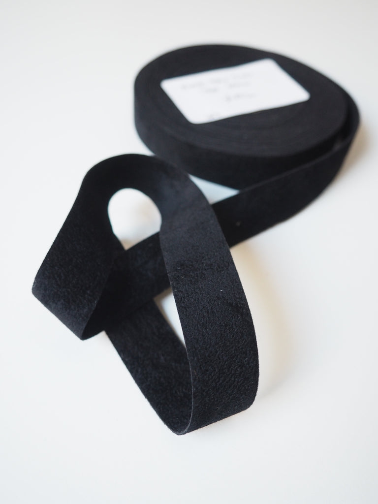 Black Faux Suede Tape 20mm