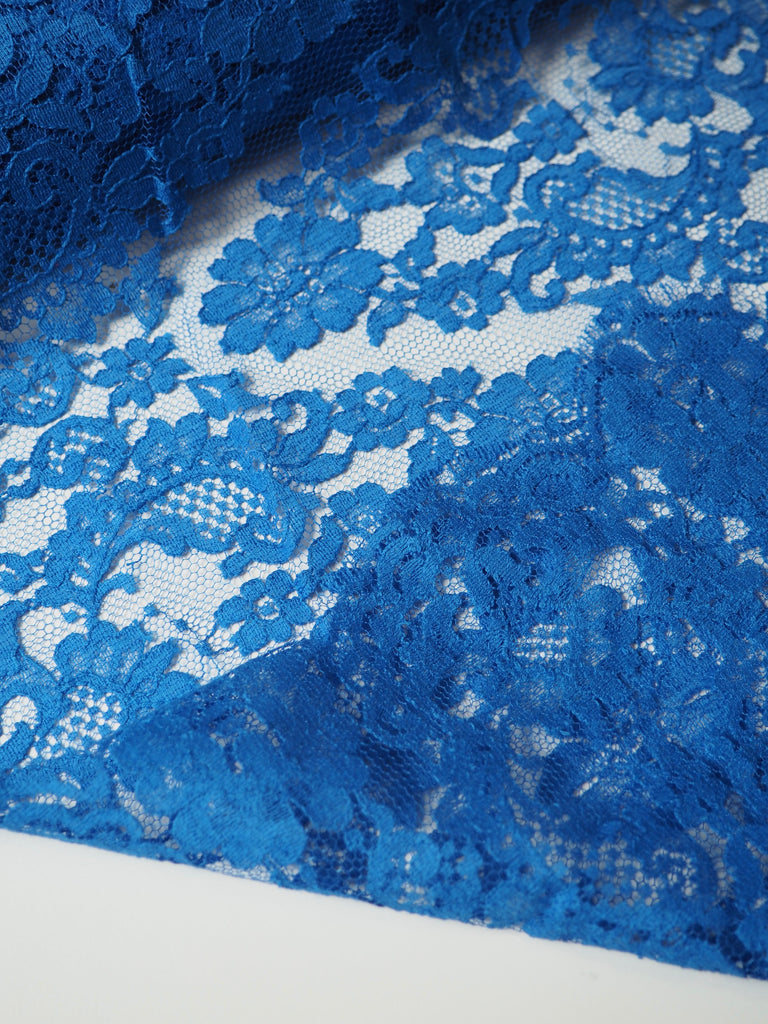 Cobalt Wave Scallop Lace Trim 30cm