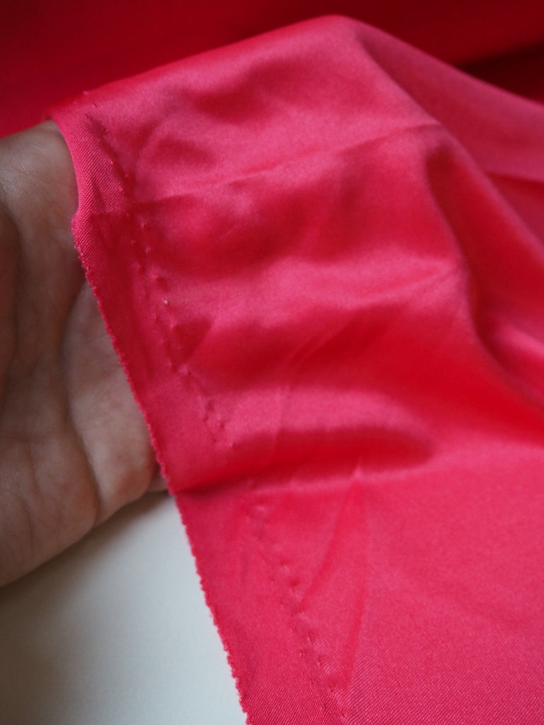 Hot Pink Satin Jersey