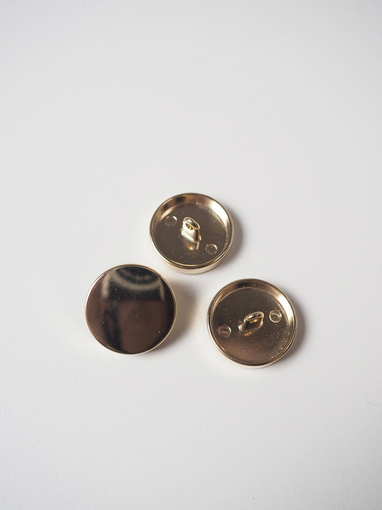 Cool Gold Metal Shank Buttons 23mm