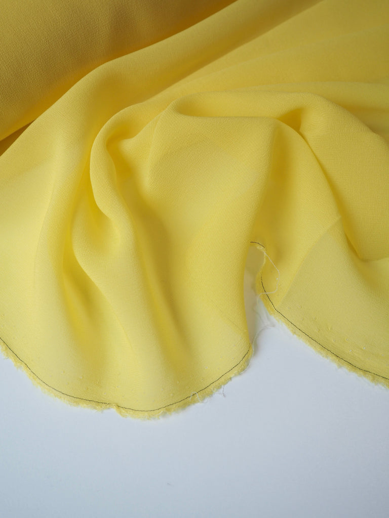 Lemon Silk Chiffon