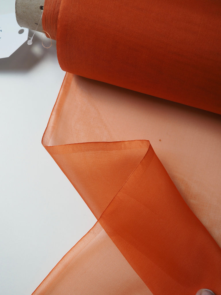 Pumpkin Silk Organza