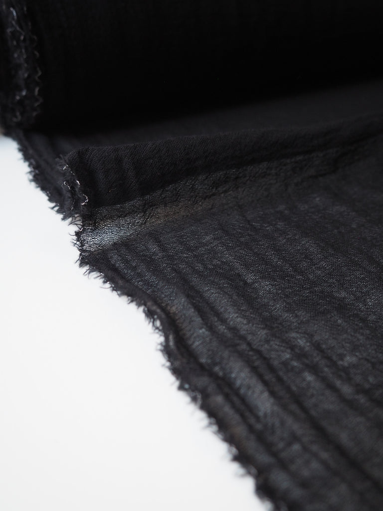 Black Cotton Gauze