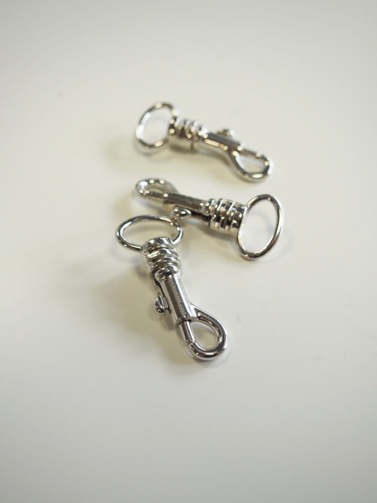 Silver Swivel Spring Hook 4cm