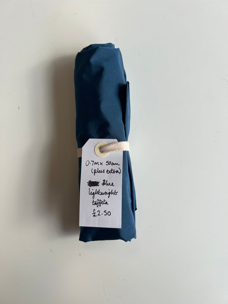 Blue Lightweight Taffeta Remnant