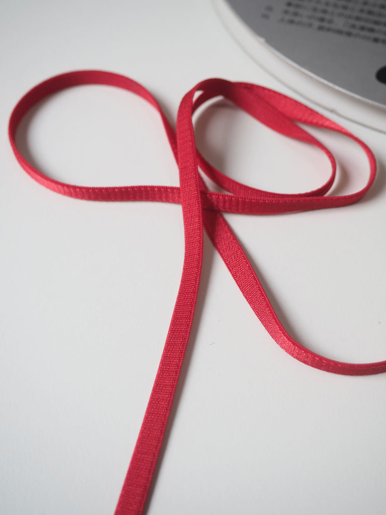 Shindo Red Satin Elastic 6mm