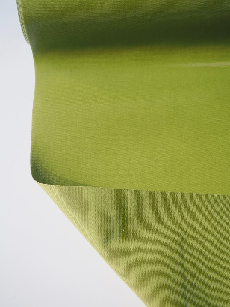 Pistachio Patent Cotton Oilcloth