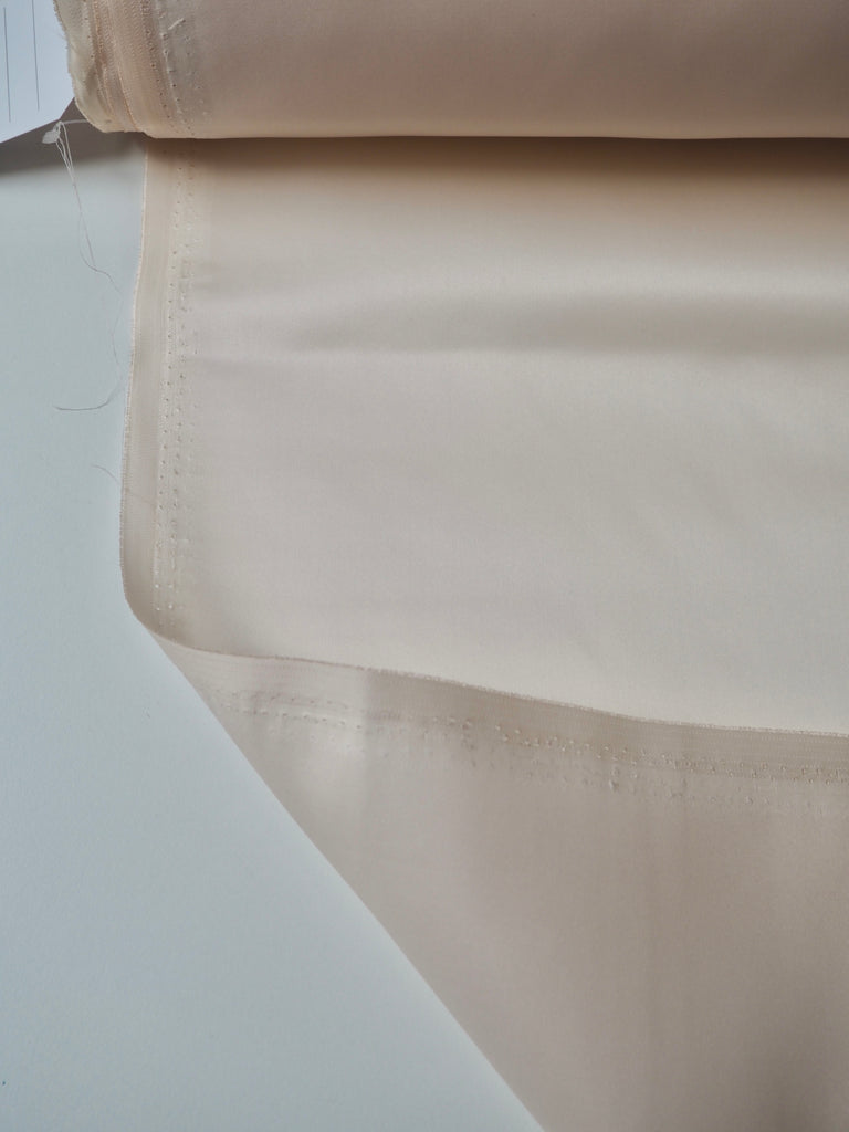 Light Peach Heavy Silk Satin Organza