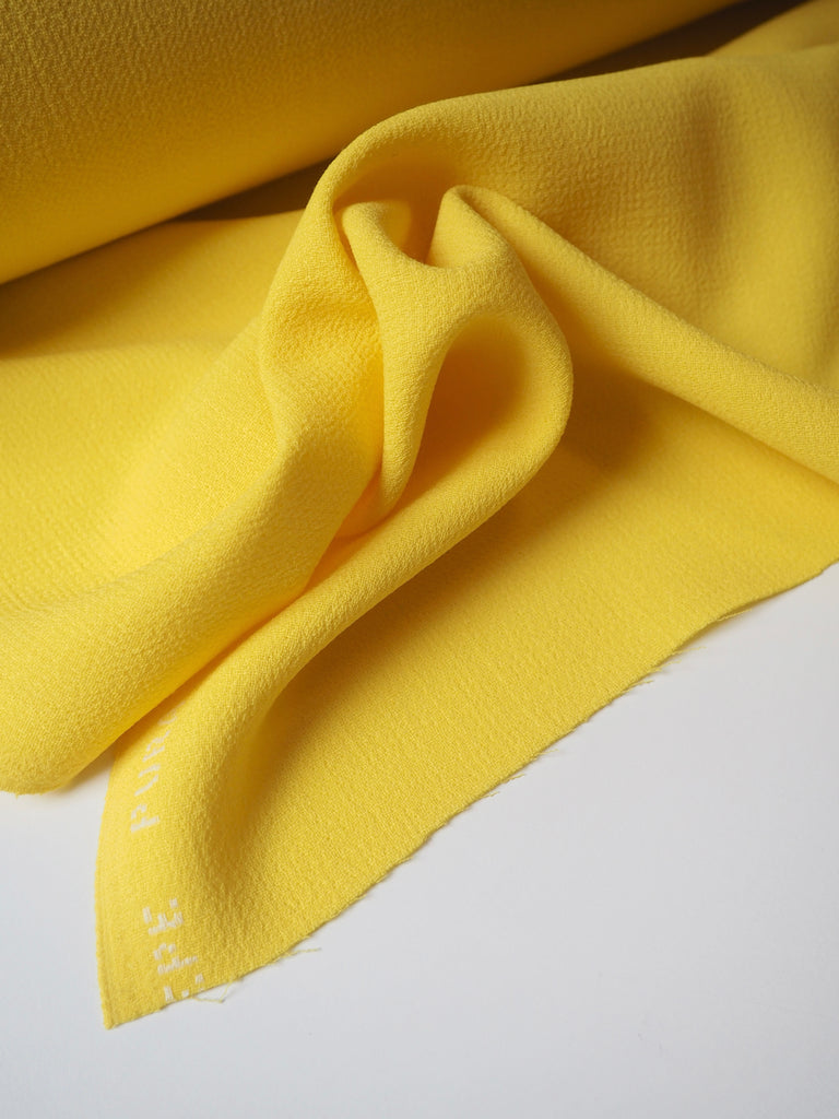 Lemon Double Wool Crepe