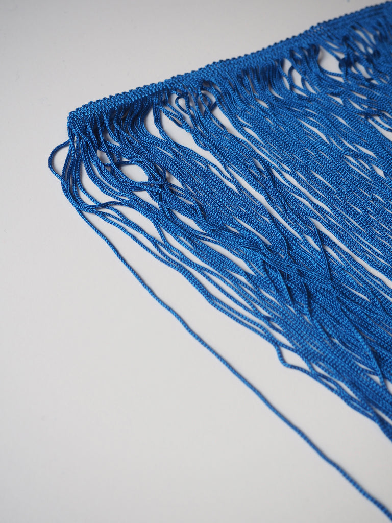 Sapphire Chainette Viscose Fringe 42cm