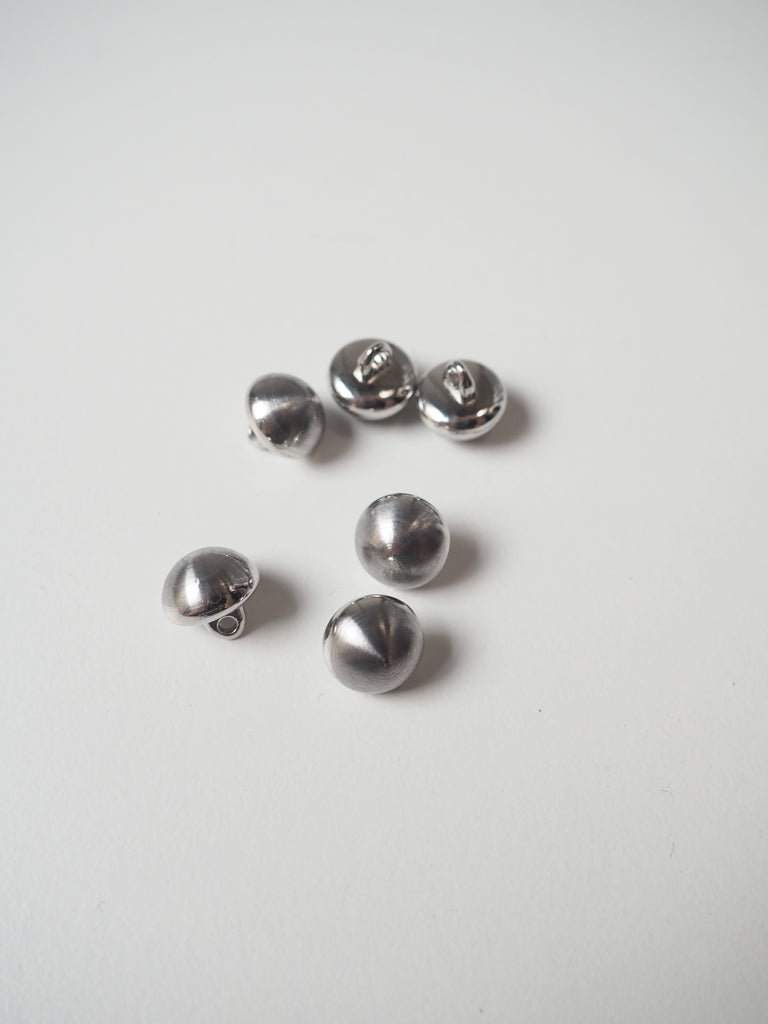 10mm Silver Metal Dome Shank Buttons