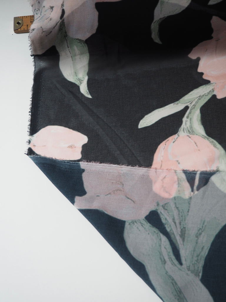 Peach Tulip Chiffon
