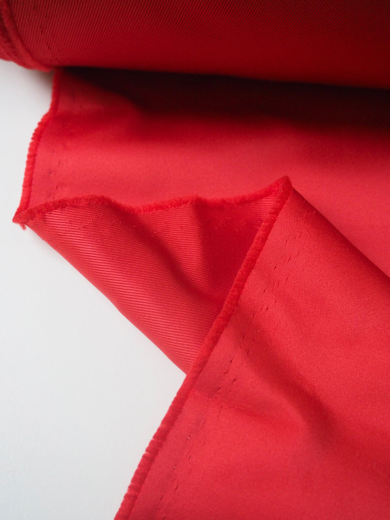 Red Twill-Backed Heavy Satin