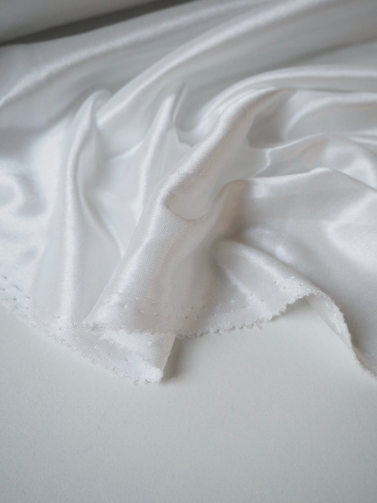 White Satin Jersey