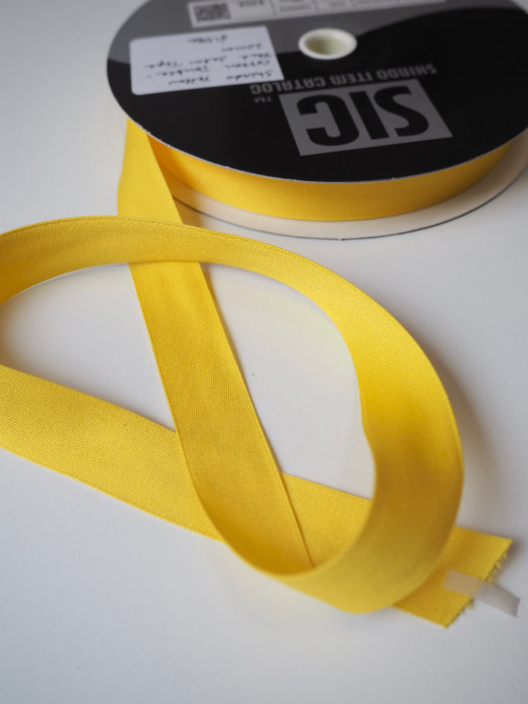 Shindo Yellow Cotton Satin Tape 20mm