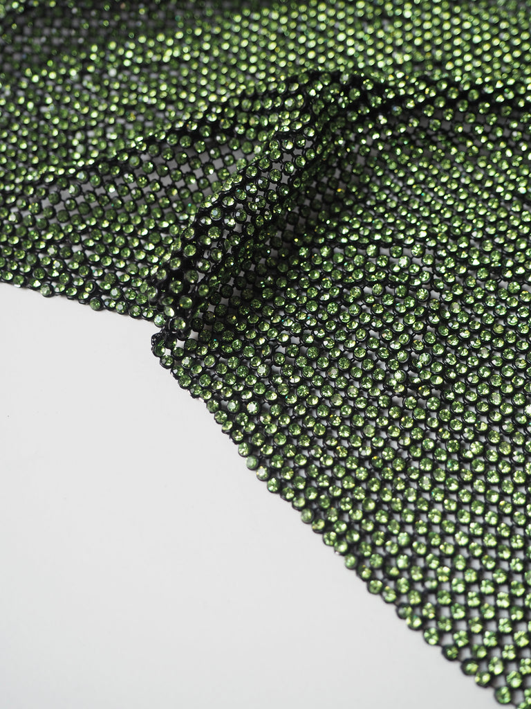 Lime Green Crystal Black Chainmail